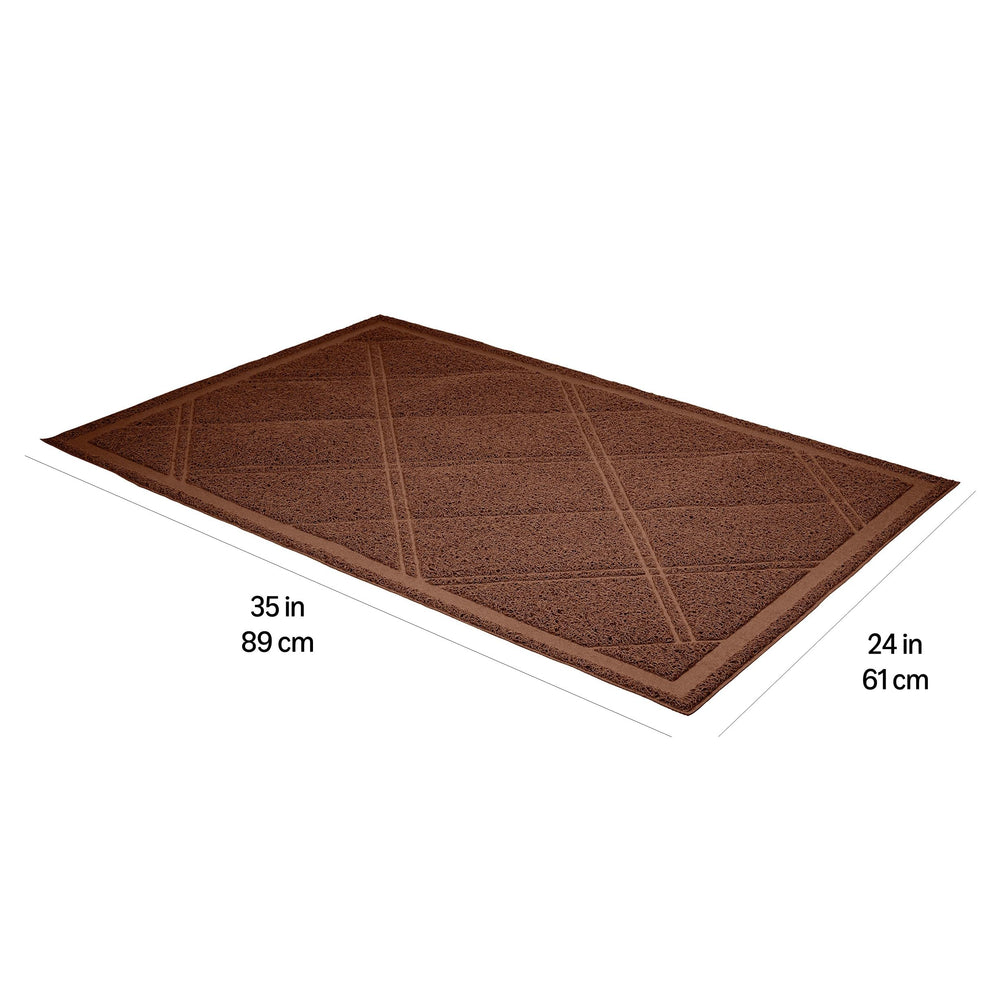 Amazon Basics Tapis Litière Chat - bord protecteur: bord profond pour contenir la litière