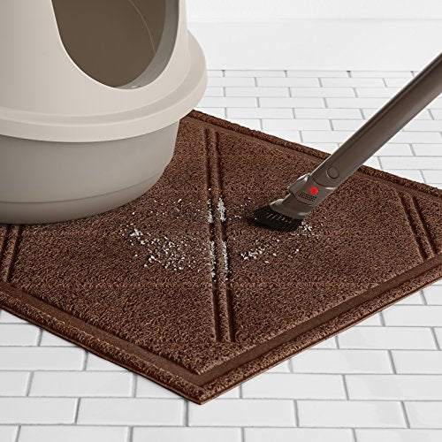 Amazon Basics Tapis Litière Chat - design élégant brun: esthetique discrète