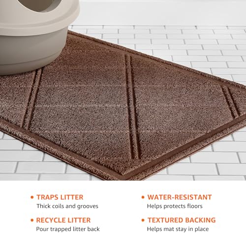 Amazon Basics Tapis Litière Chat - surface douce: confort pour les pattes du chat