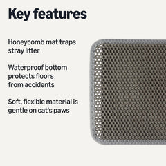 Amazon Basics tapis litiere chat surface nidabeille retient particules
