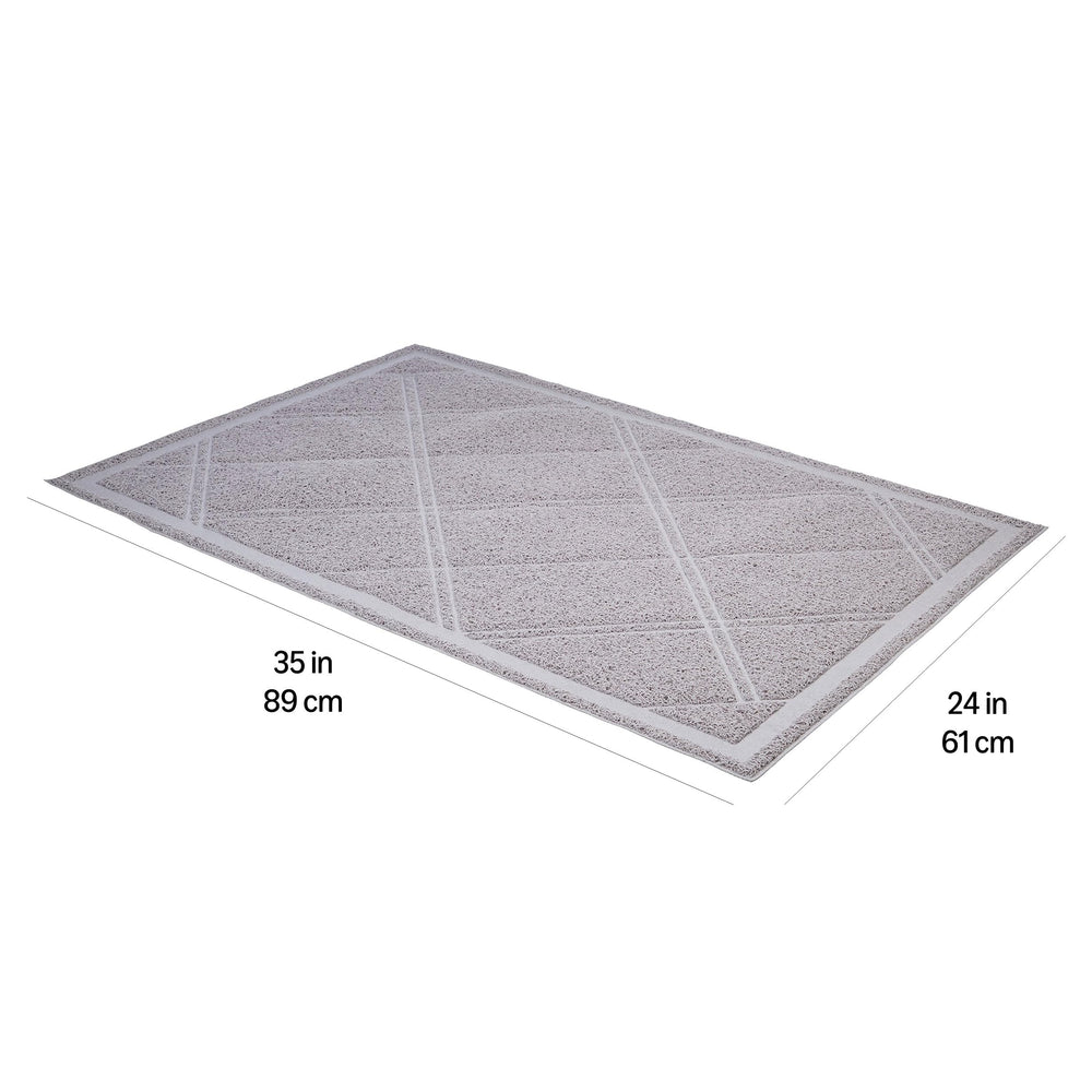 Amazon Basics tapis-litiere-chat-gris surface-douce: confort pour les pattes sensibles