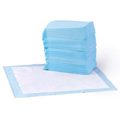 Amazon Basics tapis-pipi bleu et blanc, absorption rapide pour chien.
