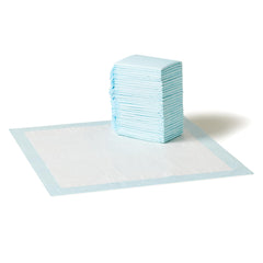 Tapis-pipi Amazon Basics pour chien bleu et blanc, 22x22, pratique et absorbant