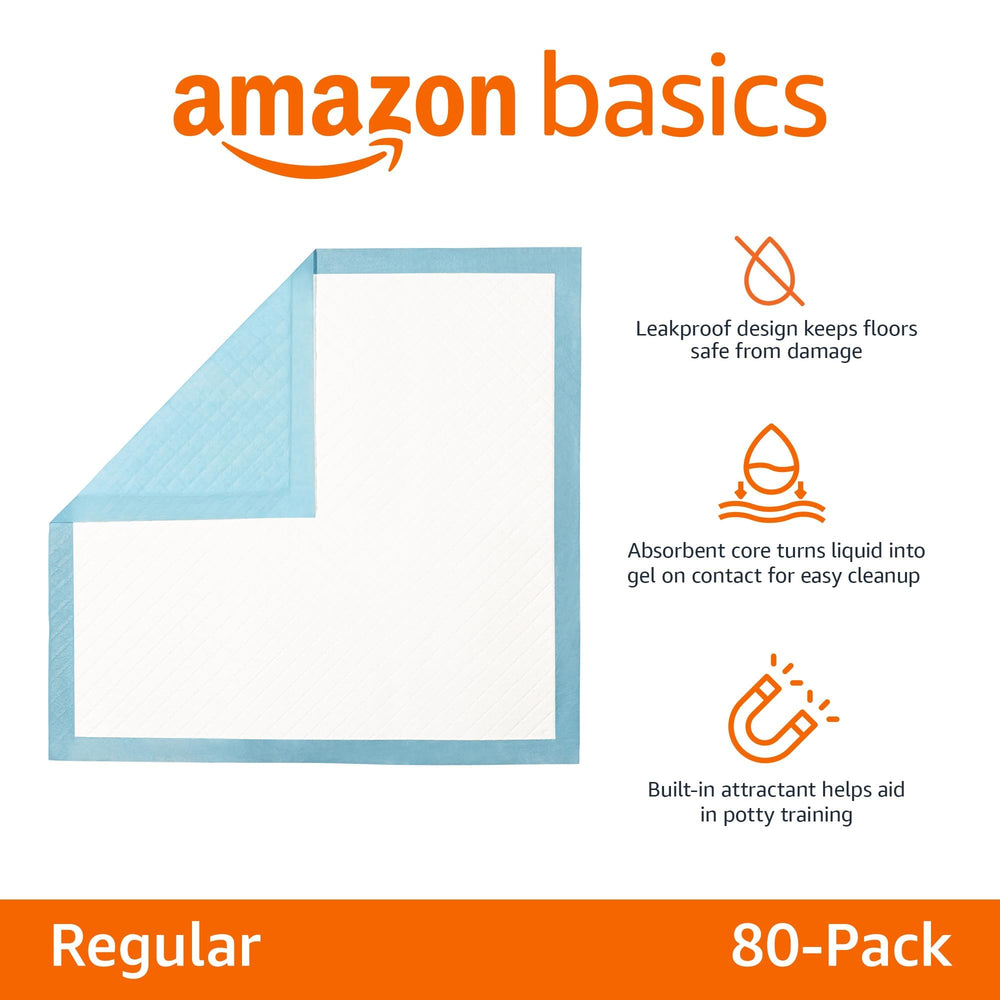 Surface à séchage rapide du tapis-pipi Amazon Basics, idéal pour les trajets.