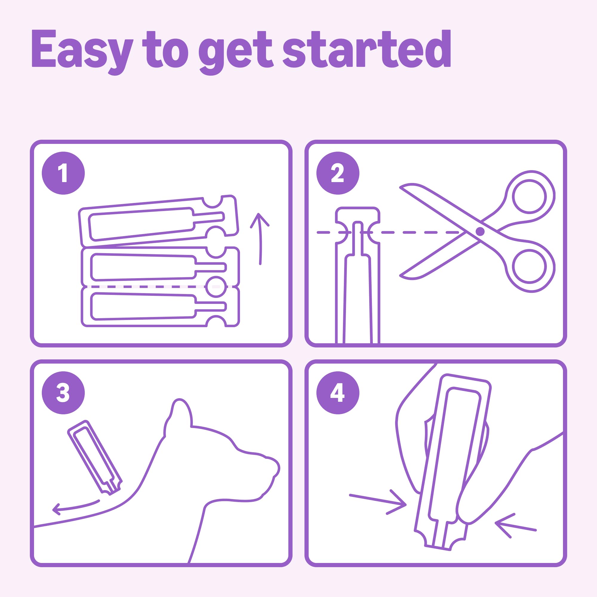 Étiquette Amazon Basics traitement puces et tiques chien grand – notice claire