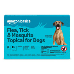 Amazon Basics traitement topique pour chien de grande taille, flacon prêt à l’emploi.