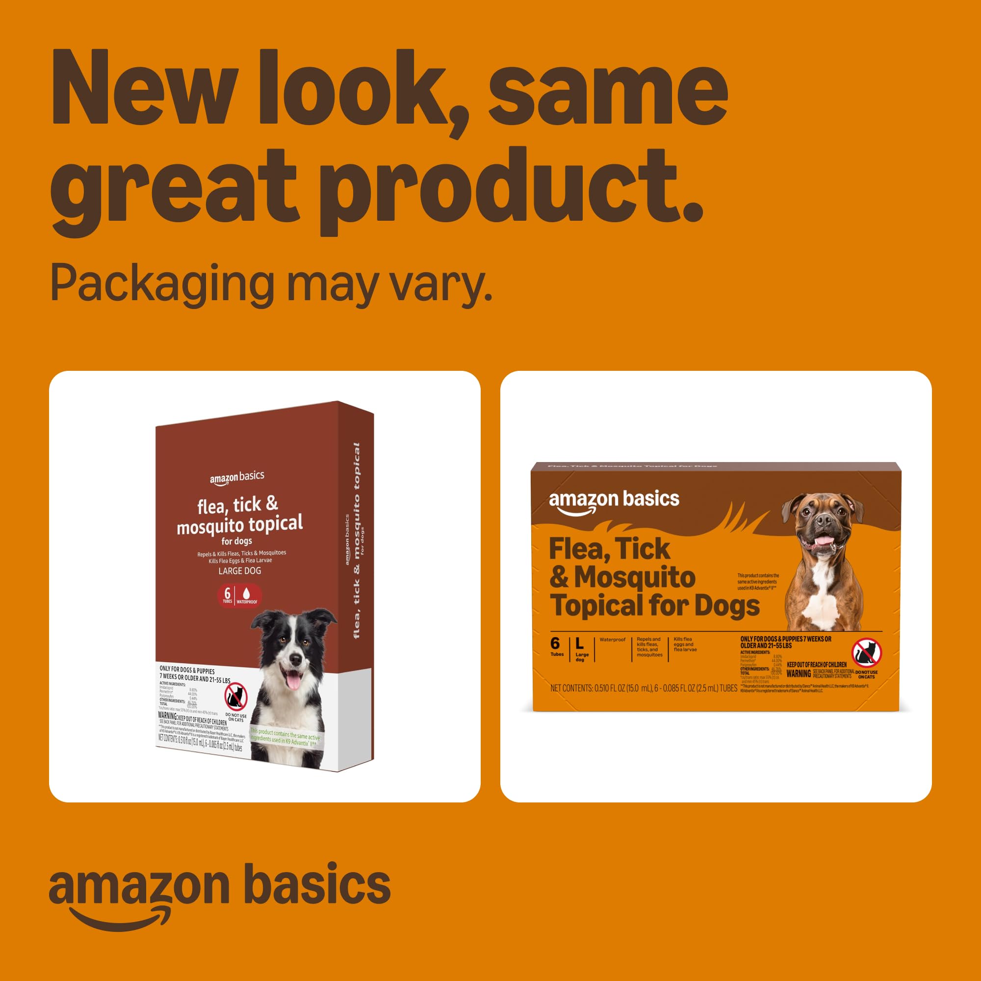 Amazon Basics application sur le pelage pour repousser puces et tiques.