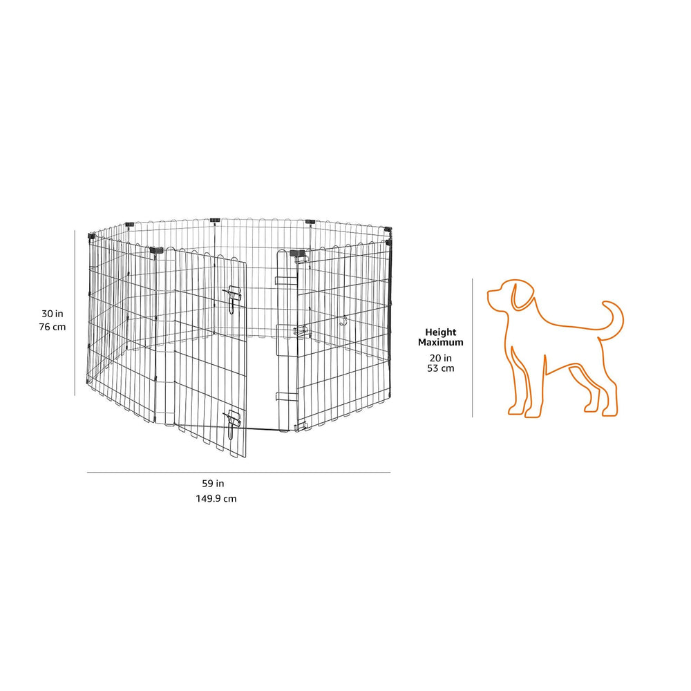 Utilisation intérieur/extérieur de l'enclos Amazon Basics sans outil.