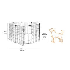 Utilisation intérieur/extérieur de l'enclos Amazon Basics sans outil.
