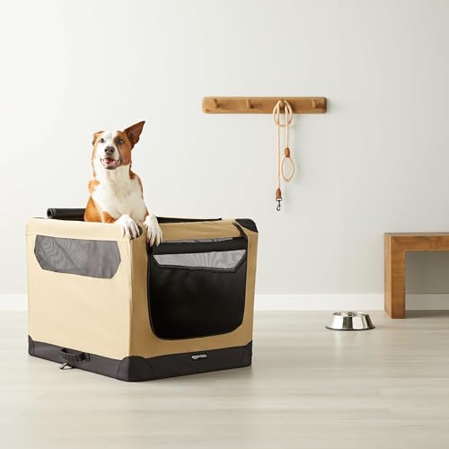 Amazon Basics boite-chien dimensions 36x24x24 pouces, espace généreux.