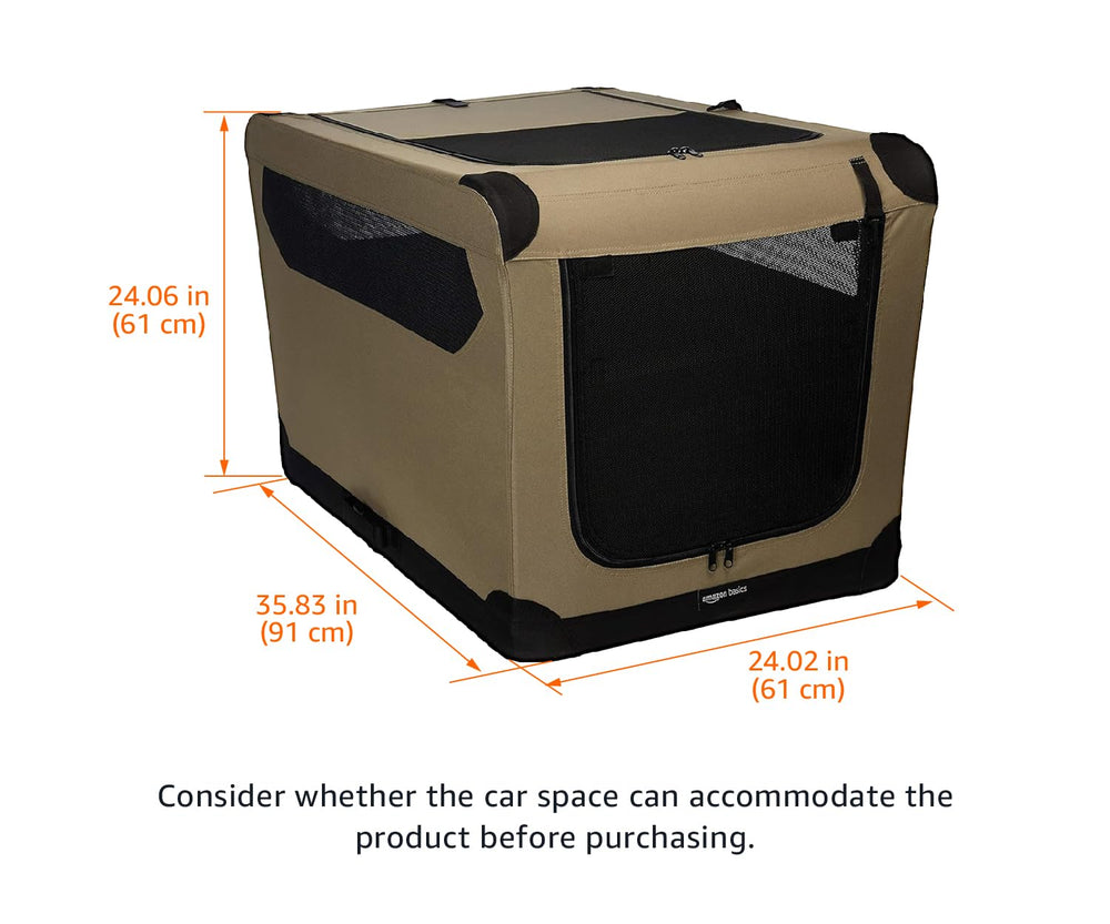 Amazon Basics boite-chien ventilation mesh pour un espace aéré.