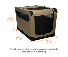 Amazon Basics boite-chien ventilation mesh pour un espace aéré.