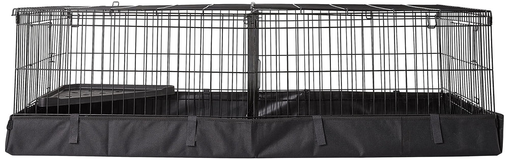 Cage Amazon Basics avec séparateur pour configurer l’habitat.