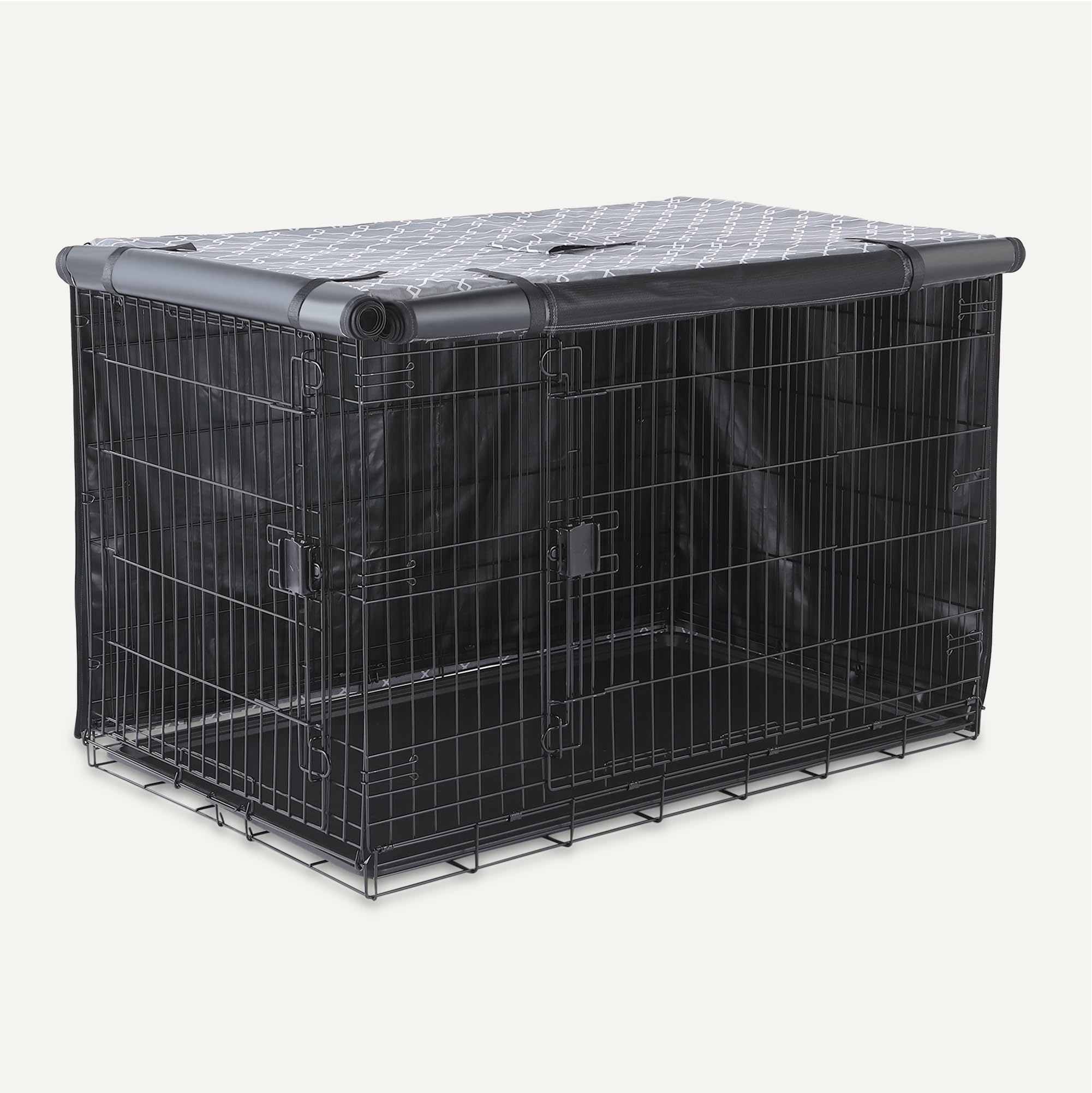 Amazon Basics couverture cage chien 48 pouces, intimité de type den pour plus de confort.