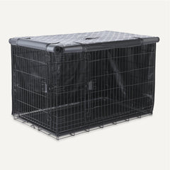 Amazon Basics couverture cage chien 48 pouces, intimité de type den pour plus de confort.
