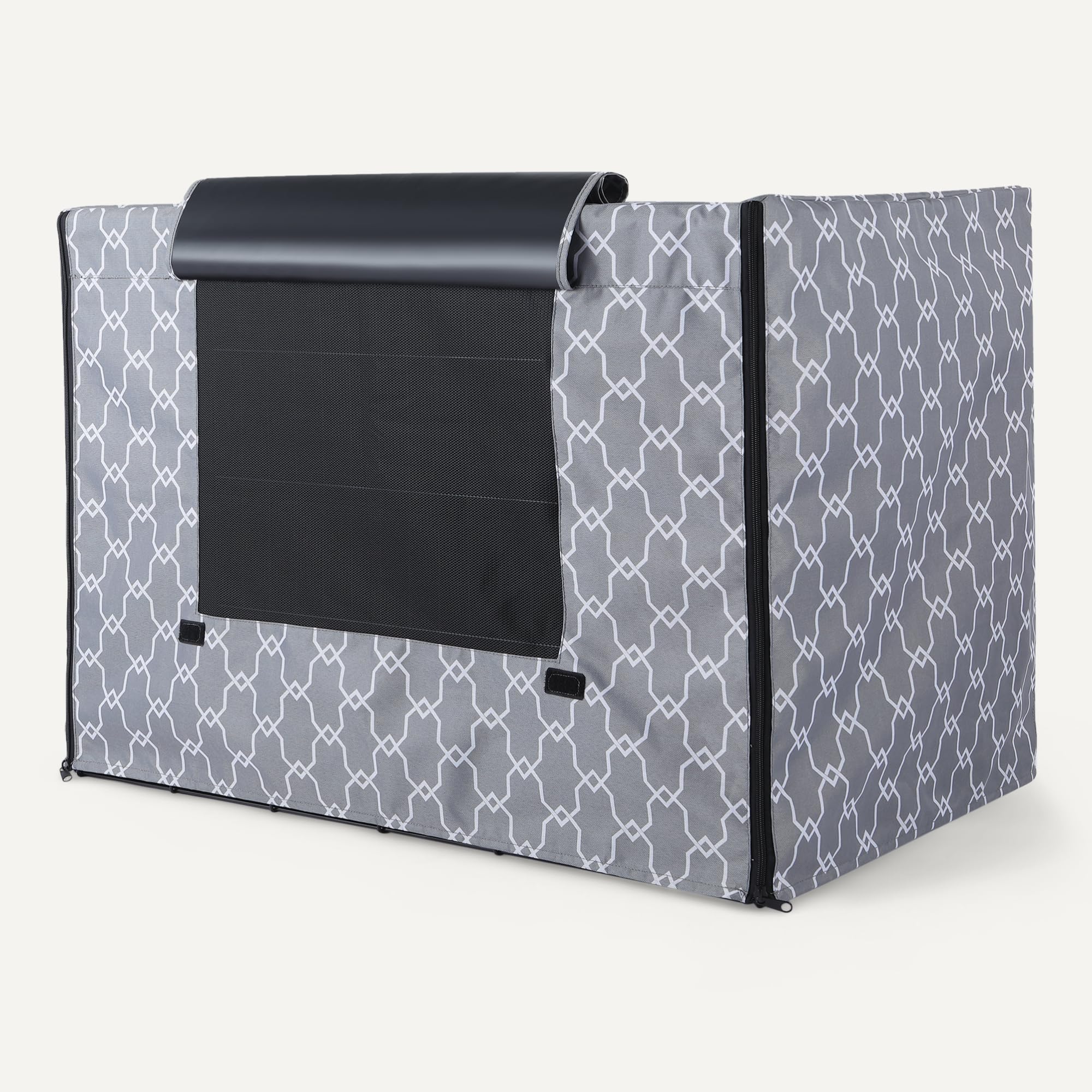 Amazon Basics couverture cage chien 48 pouces, matériau durable et résistant à l'usure.