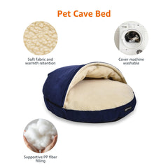 Amazon Basics lit cabane pour animaux, intérieur douillet invite au repos et à la sécurité.