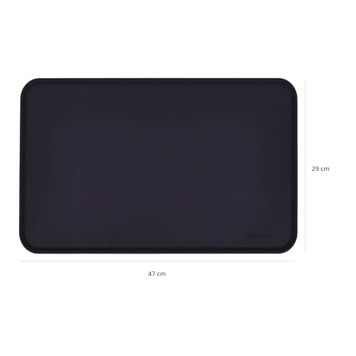 Tapis Amazon Basics s'adapte à un grand bol ou deux petits bols.