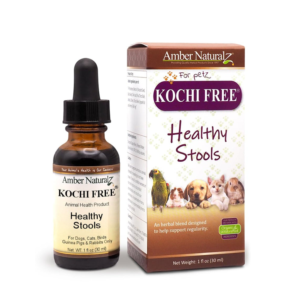 Amber NaturalZ Kochi Free : bouteille en verre ambré prête à l’emploi.