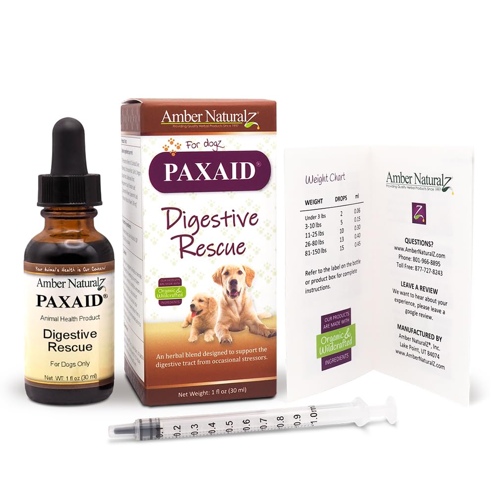 Amber NaturalZ Paxaid, extraits naturels alcooliques assurant une meilleure absorption.