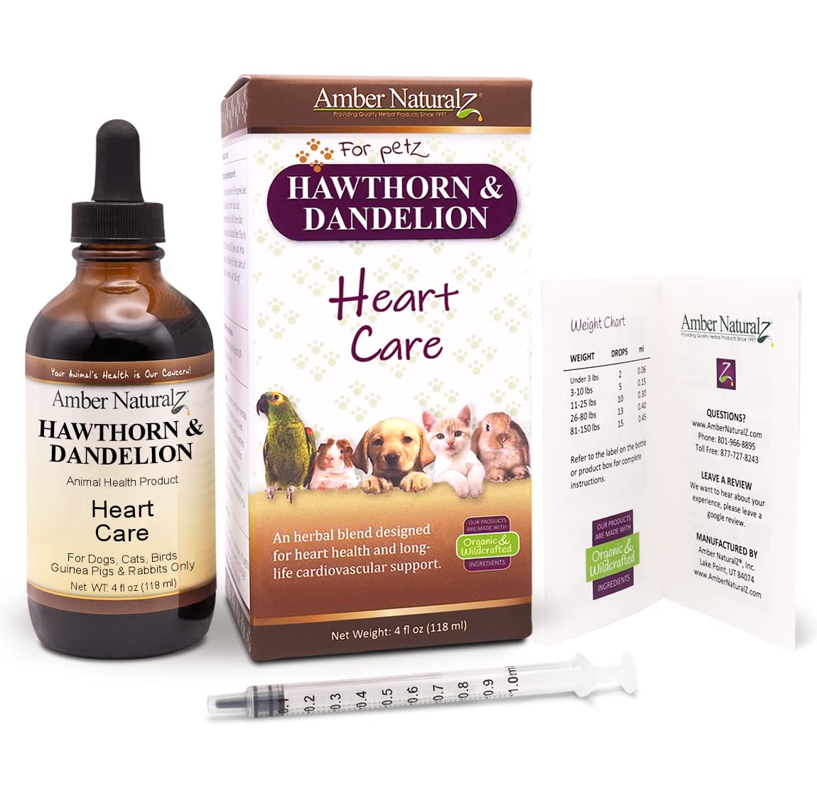 Amber NaturalZ - Maintien éventuel de l'équilibre hydrique chez les animaux.