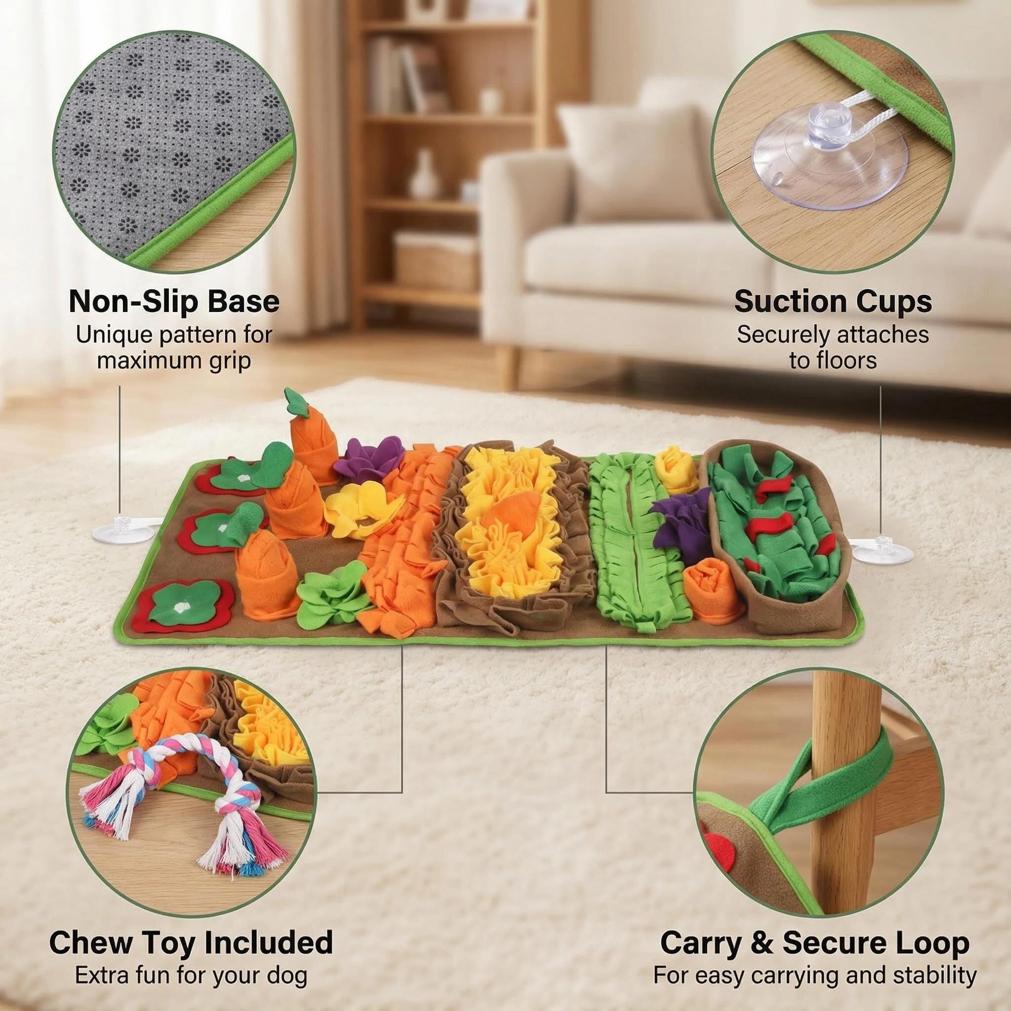 Ameami Tapis Olfactif — roulable, rangement facile et déplacement simple.
