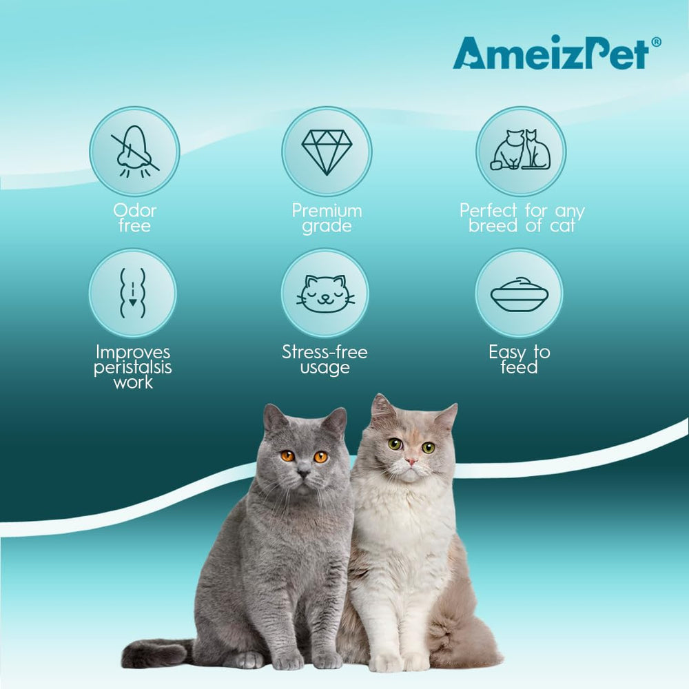 AmeizPet emballage clair prêt à l’emploi pour les propriétaires de chats.