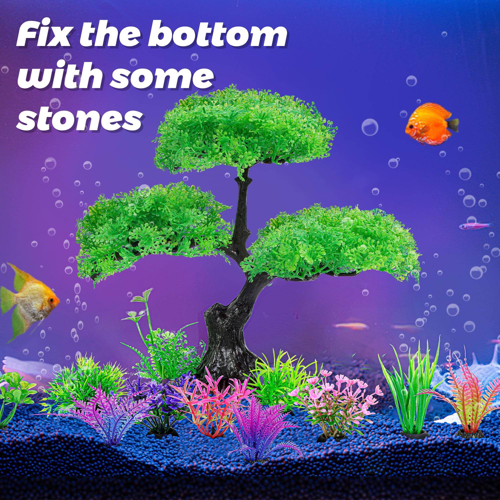 Ameliade plantes artificielles aquarium mouvement souple — nage fluide