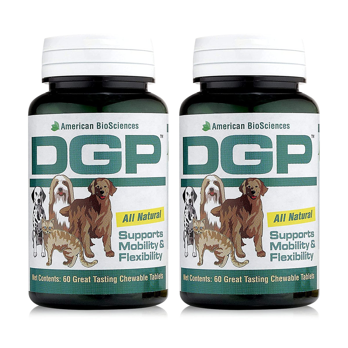American BioSciences DGP – bouteille de comprimés à mâcher pour chien.
