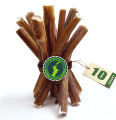 Bully Sticks American Dog Treat Company, pizzle de boeuf 6 pouces, mastication durable.