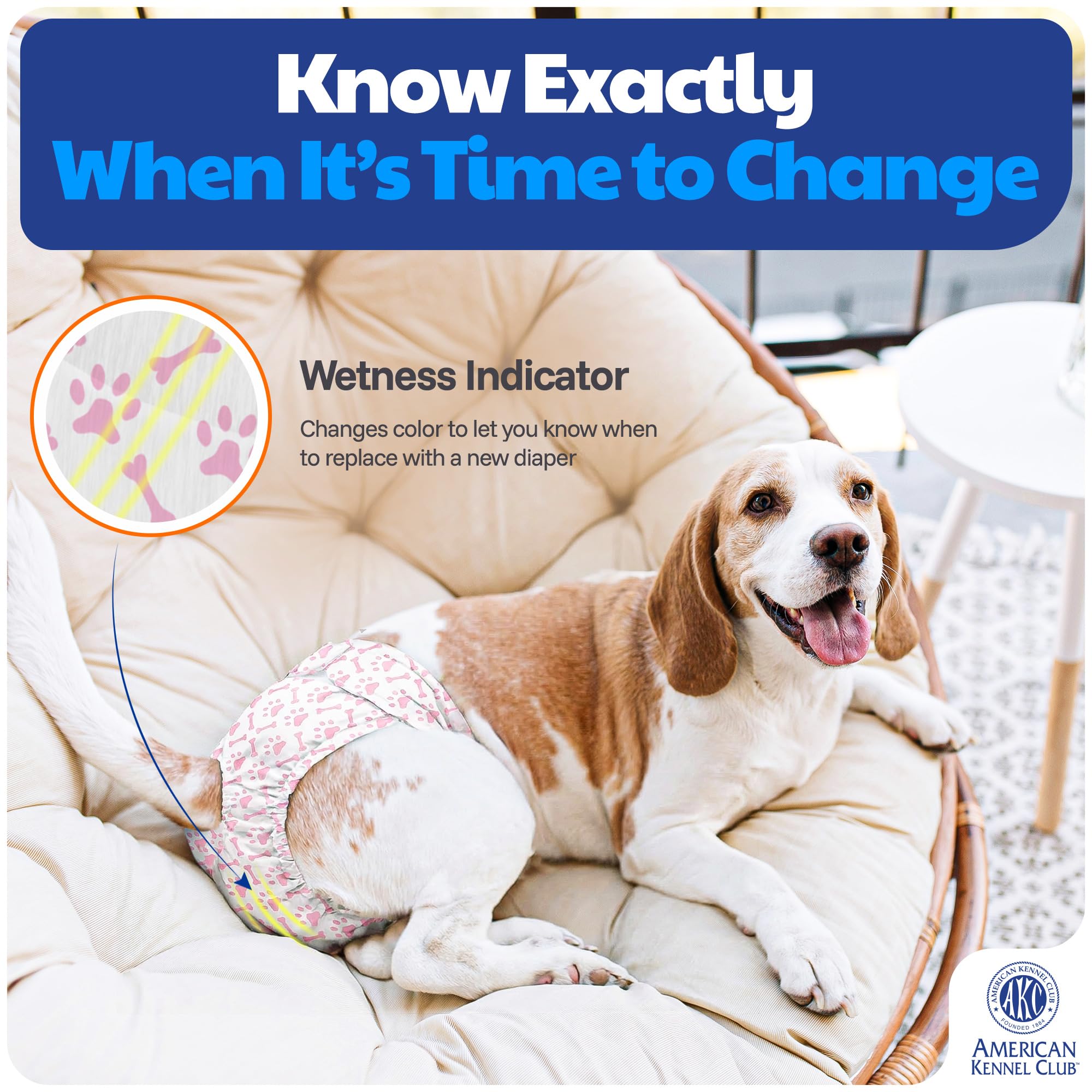 American Kennel Club Couche extérieure respirante pour un port agréable et moins d'irritations.