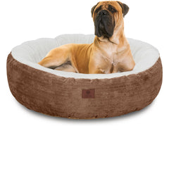 American Kennel Club lit rond Mason-tissu, surface douillette pour chats et petits chiens.