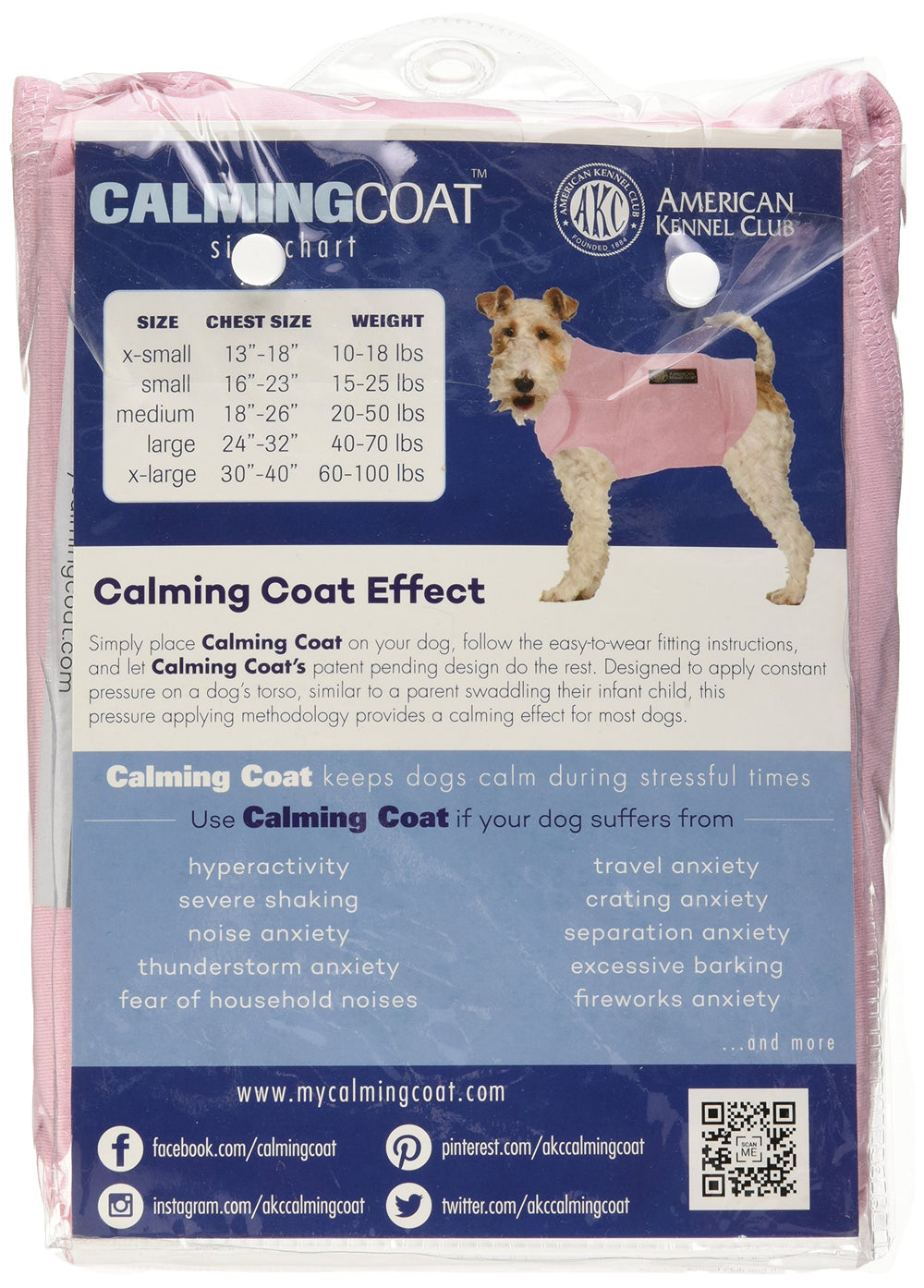 Dos et bords du manteau American Kennel Club, design durable et confortable