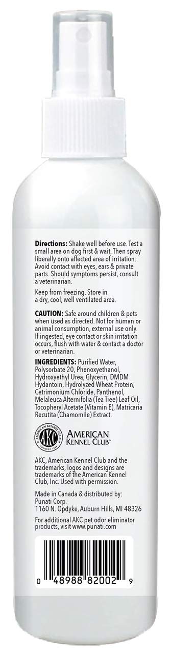 AKC Naturals Tea Tree Oil Spray - pulvérisateur non gras pour peau et pelage hydratés.