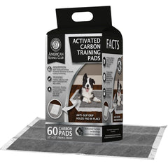 American Kennel Club tapis Charbon Actif 22x22 avec adhésif anti-glisse pour chiots