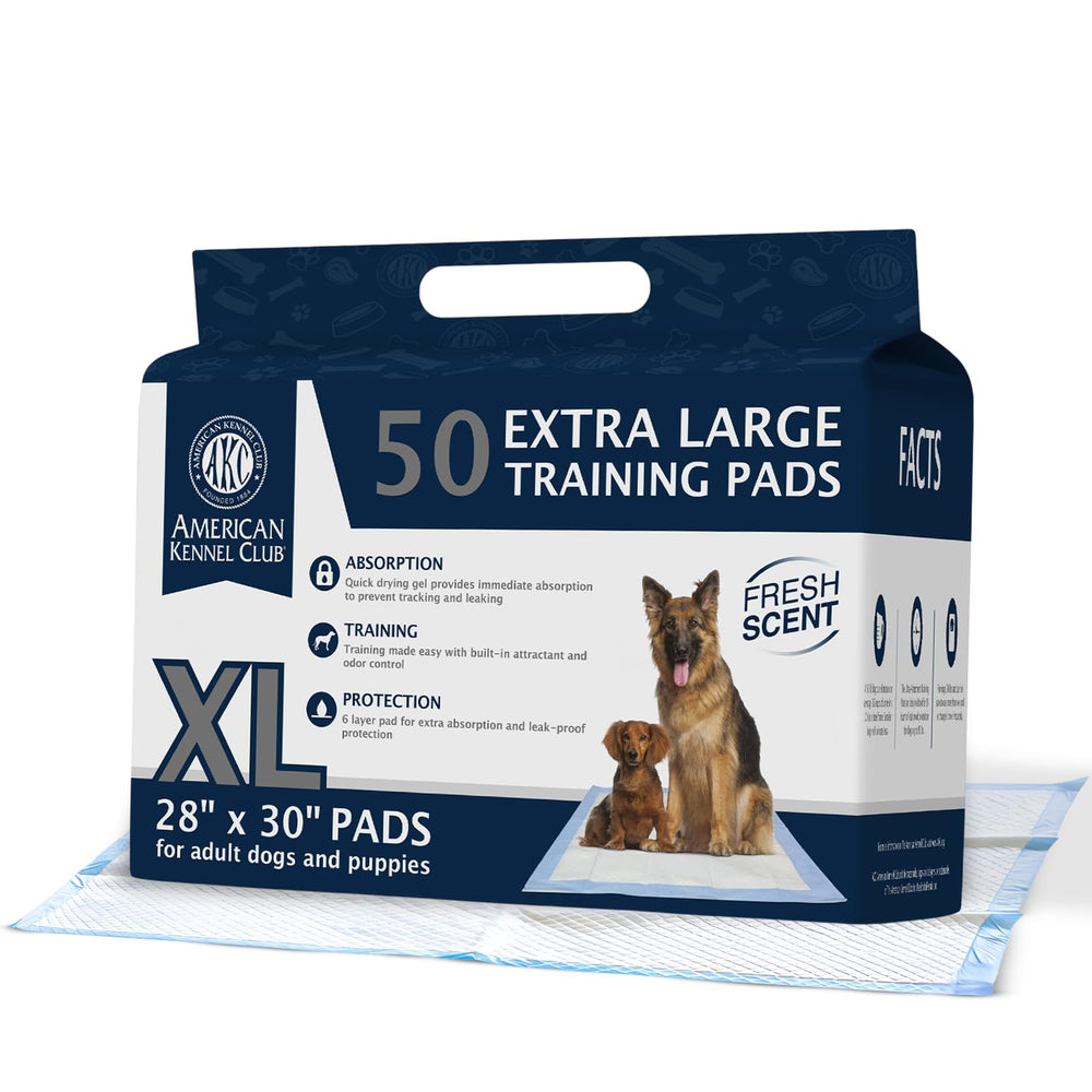 American Kennel Club tapis puppy XXL 28x34, grande surface et absorption efficace.