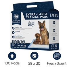 American Kennel Club tapis puppy XXLplus 28x44, protection étendue pour plusieurs chiens.