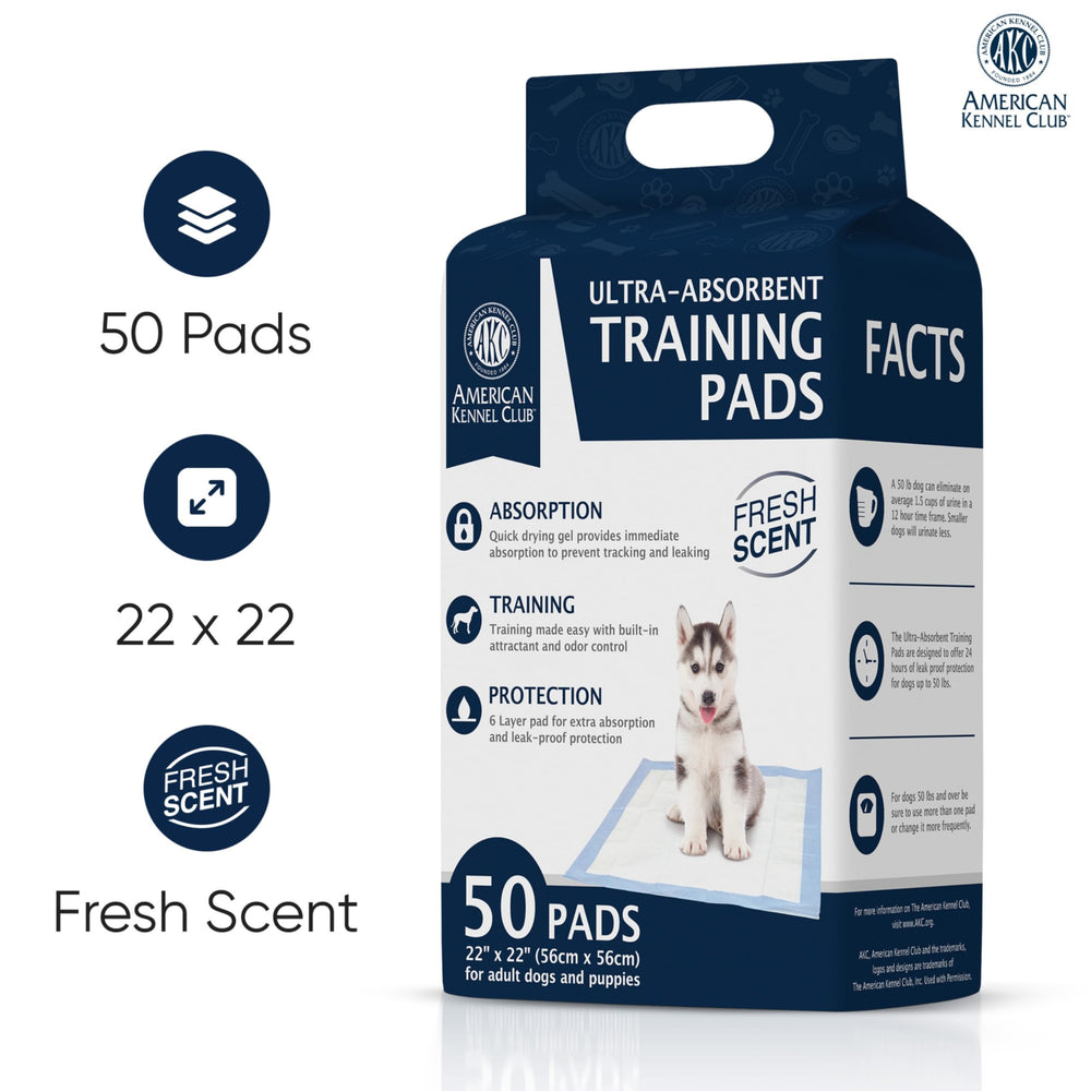 American Kennel Club tapis ultra absorbant 6 couches pour haute absorption.