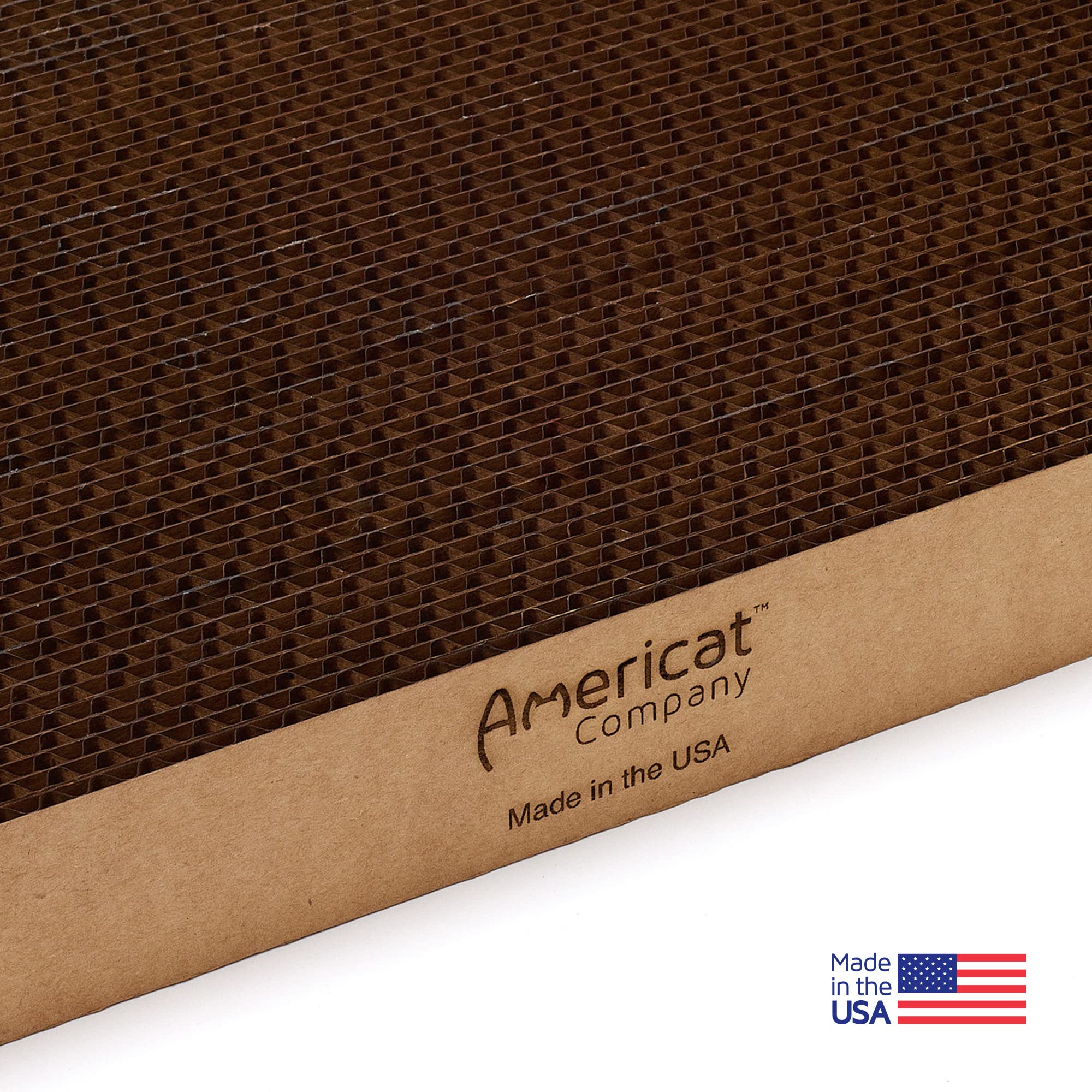 Americat grattoir chat deux-faces XL: double surface pour jeu et repos.
