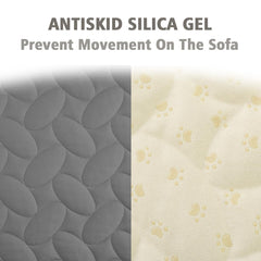 Ameritex anti-glisse, pattes en silicone, maintien stable sur tout mobilier.