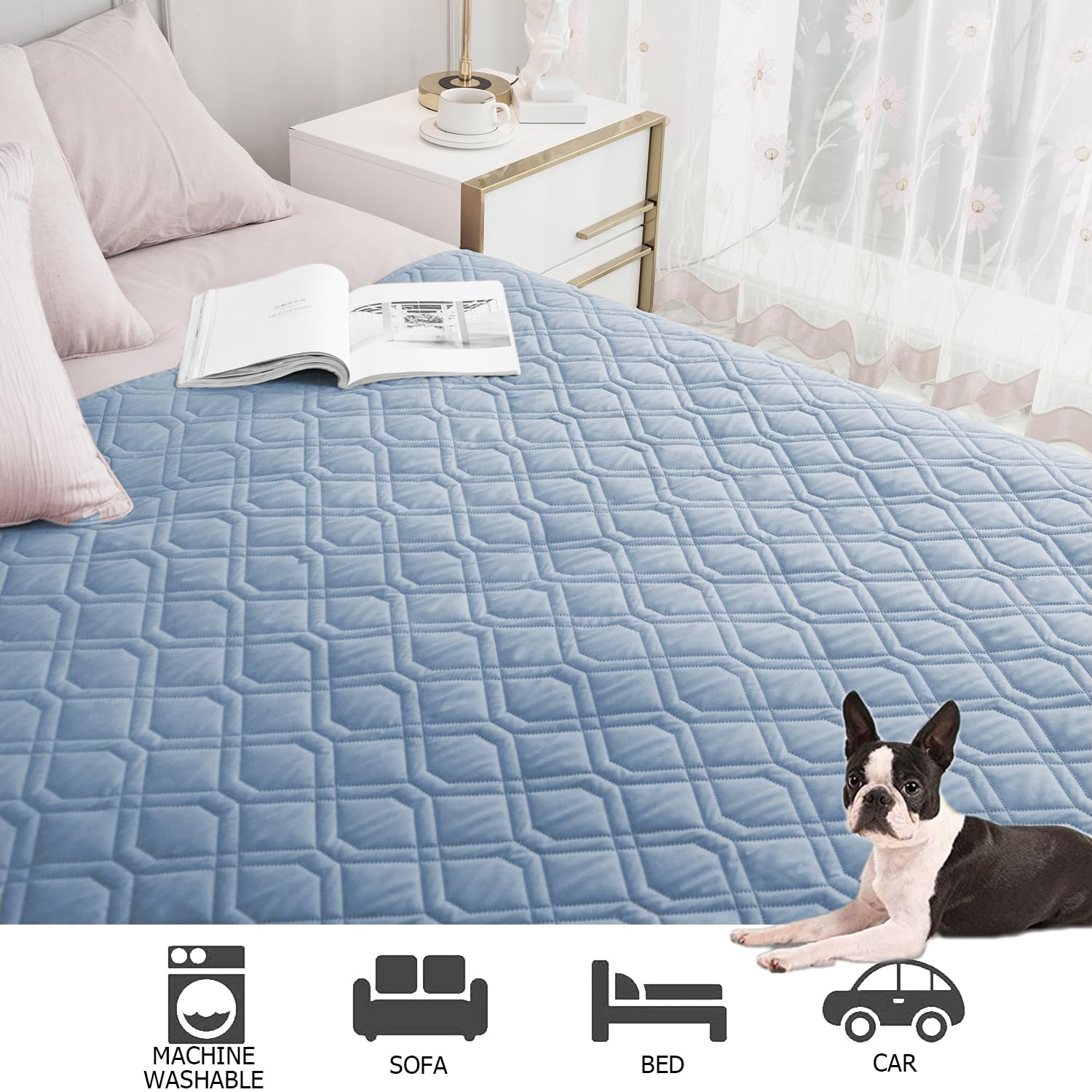 Utilisation Ameritex pour animaux et enfants, protection quotidienne du fauteuil.