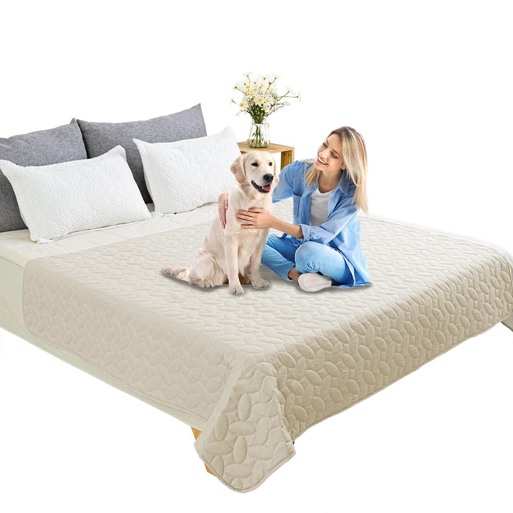 Ameritex Housse anti-glisse avec patte silicone pour rester en place.