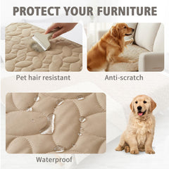 Ameritex Couverture quiltée 5 couches anti-odeur offre une protection durable.