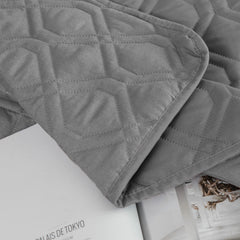 Ameritex couverture texture douce tissu, vue en gros plan sur le toucher agréable.