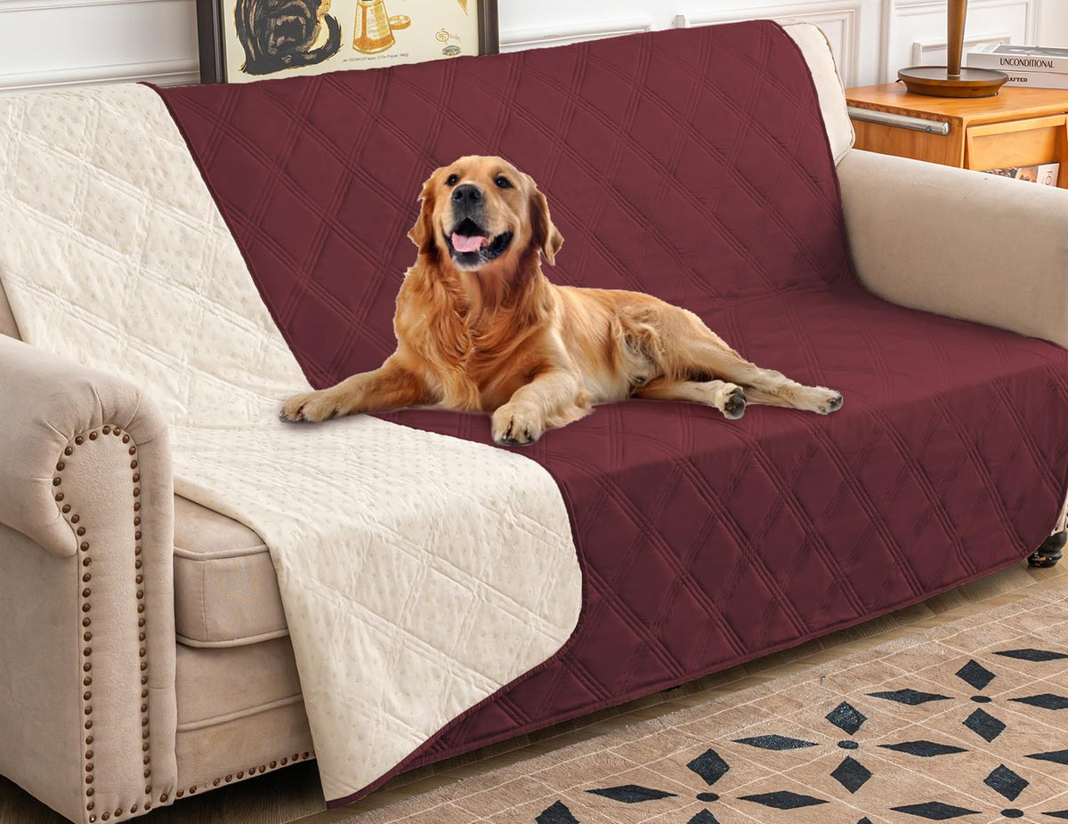 Housse Ameritex imperméable pour lit de chien, protège contre les liquides.