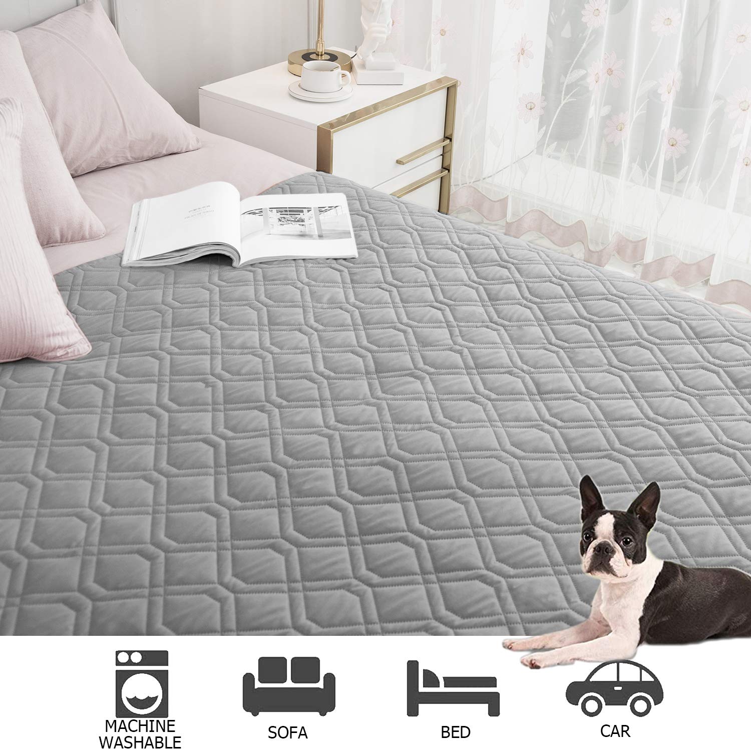 Housse Ameritex réversible en deux couleurs pour changer de style.