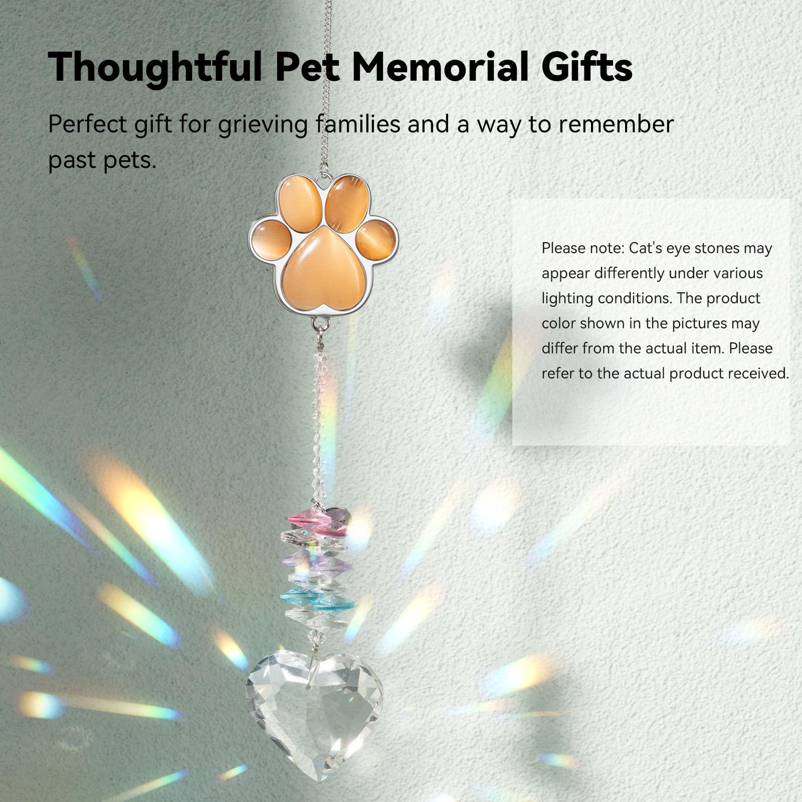 AMETHUARTZ pendentif-cristal-arc-en-ciel suncatcher, ambiance lumineuse et apaisante.