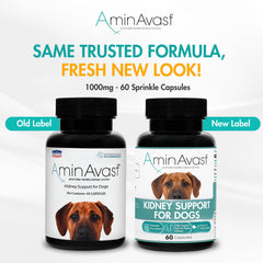 AminAvast – capsules sprinkle pour chien, faciles à ajouter au repas.