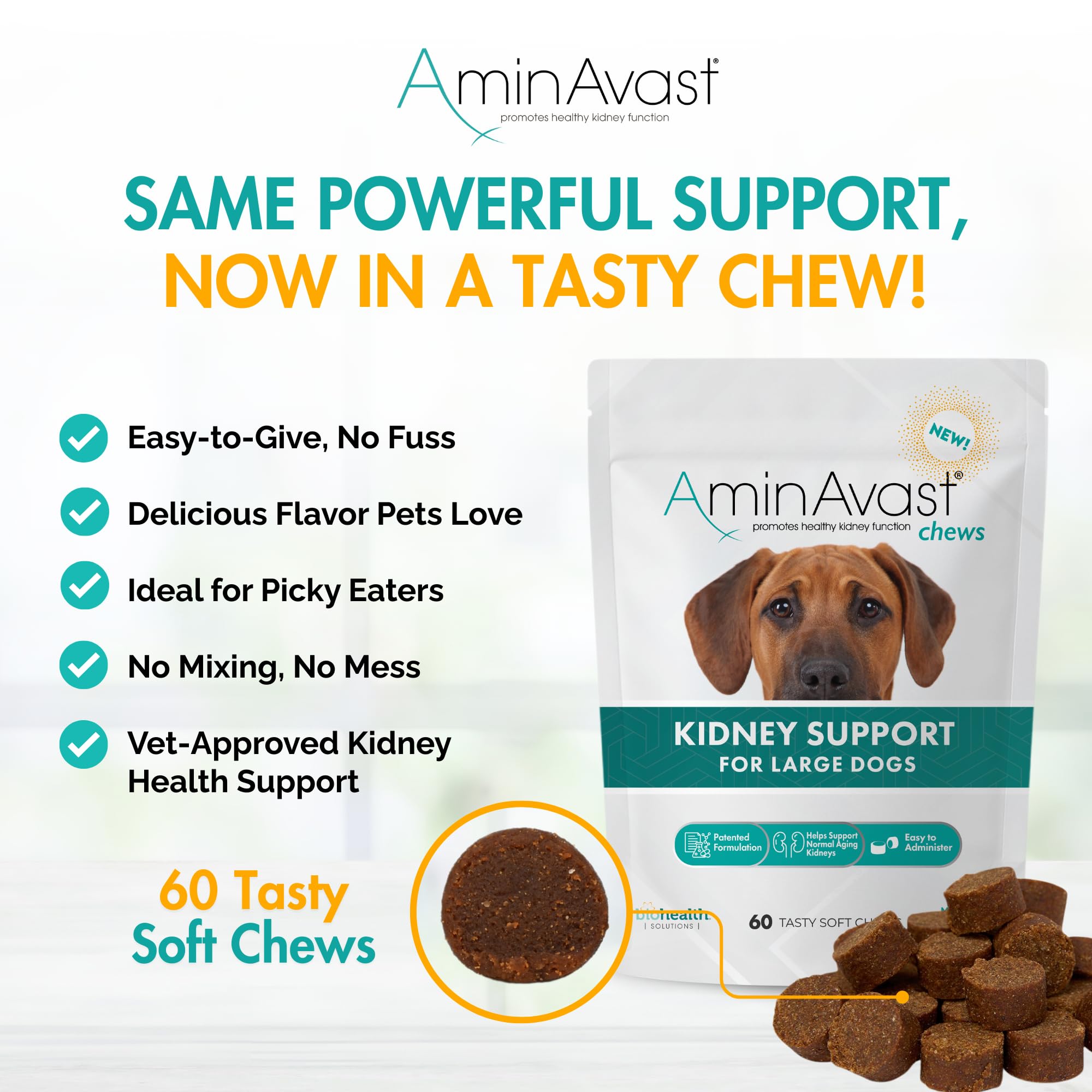 AminAvast Chien-etiquette-produit: informations claires et dosage facile