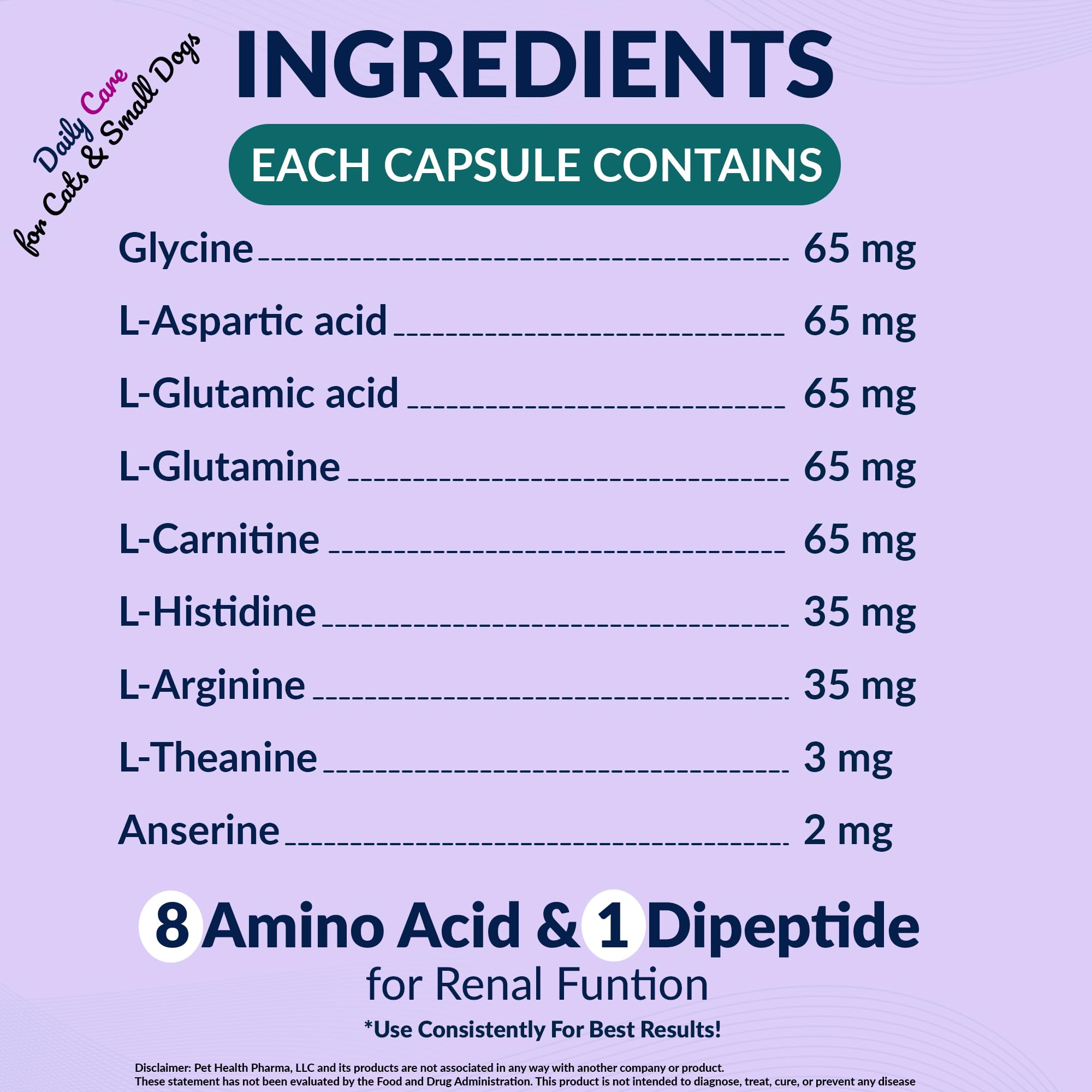 AMINODYL – liste d’acides aminés soutenant les fonctions rénales.